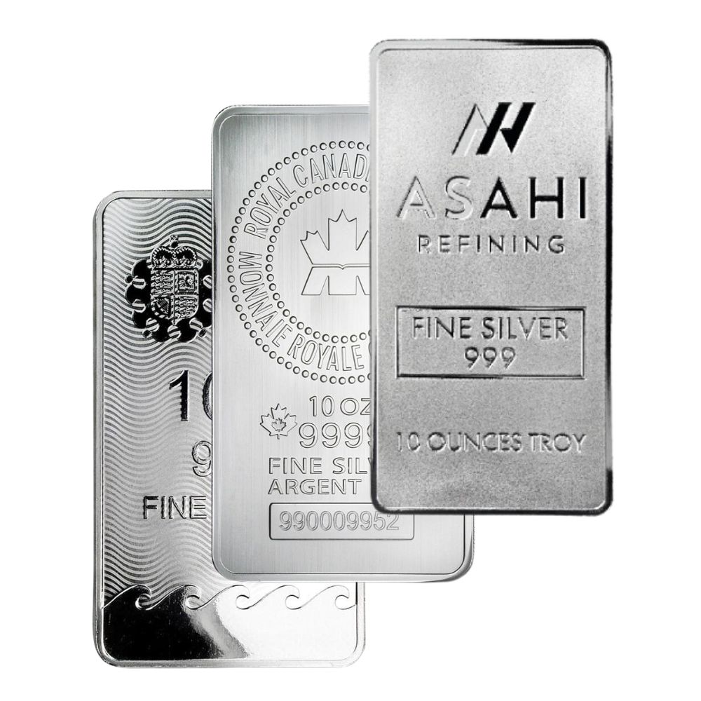 10 oz Assorted Silver Bars